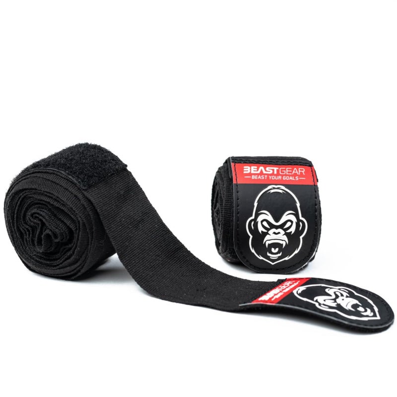 Beast Gear Boxing Hand Wraps 177 inches, Elastic Boxing Hand Wraps for Muay Thai MMA Boxing Martial Arts - Image 1